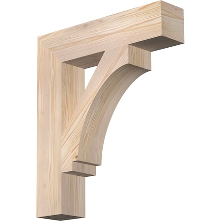 Ekena Millwork Imperial Block Smooth Bracket, Douglas Fir, 5 1/2"W x 26"D x 30"H BKT06X26X30IMP05SDF